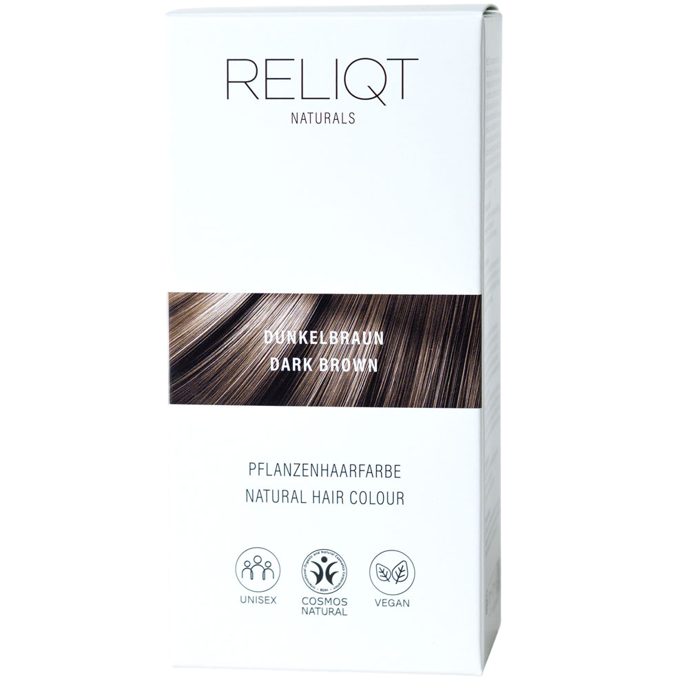 Reliqt Naturals coloration végétale brun foncé 100 g - Coloration végétale des cheveux
