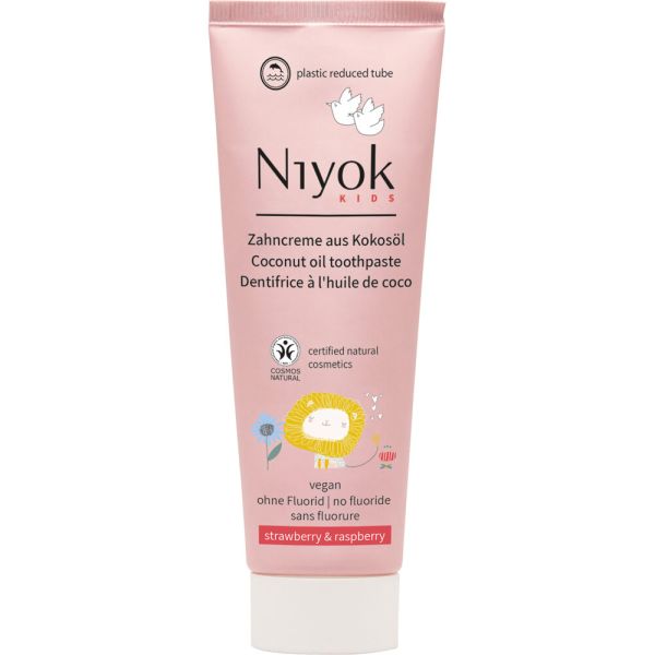 Niyok Kinderzahncreme Erdbeere & Himbeere