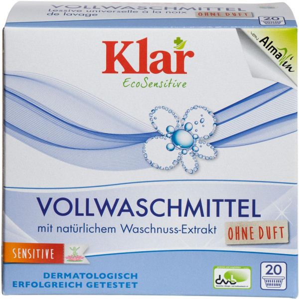 Klar Vollwaschmittel Pulver 1,1Kg Klar Vollwaschmittel Pulver 1,1Kg