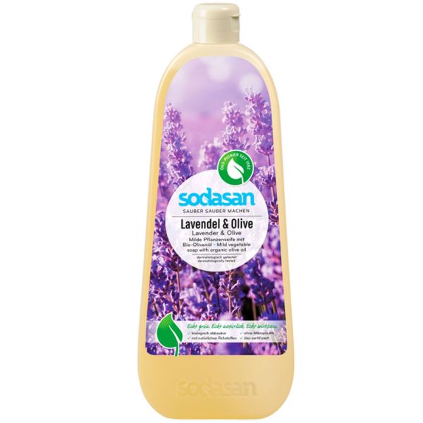 Sodasan Lavendel-Olive Seife liquid 1 Liter