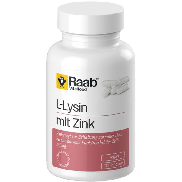 Raab Vitalfood L-Lysin mit Zink Kapsel