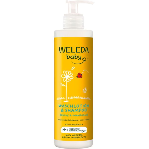Weleda Calendula Waschlotion & Shampoo 400ml