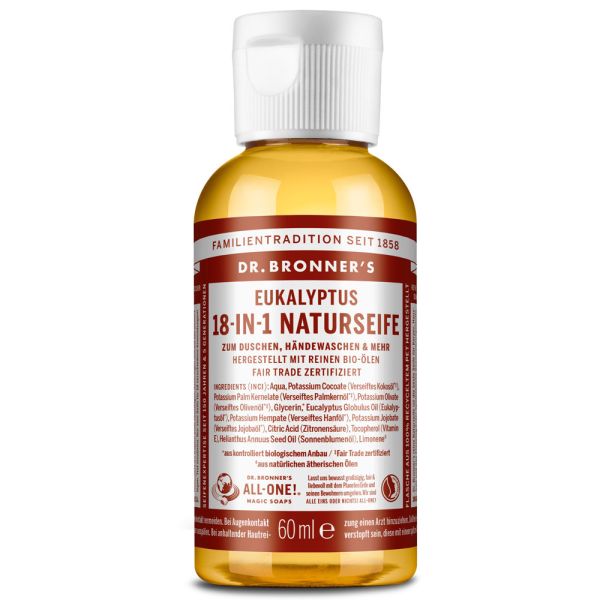 Dr. Bronner´s 18-IN-1 Naturseife Eukalyptus 60ml