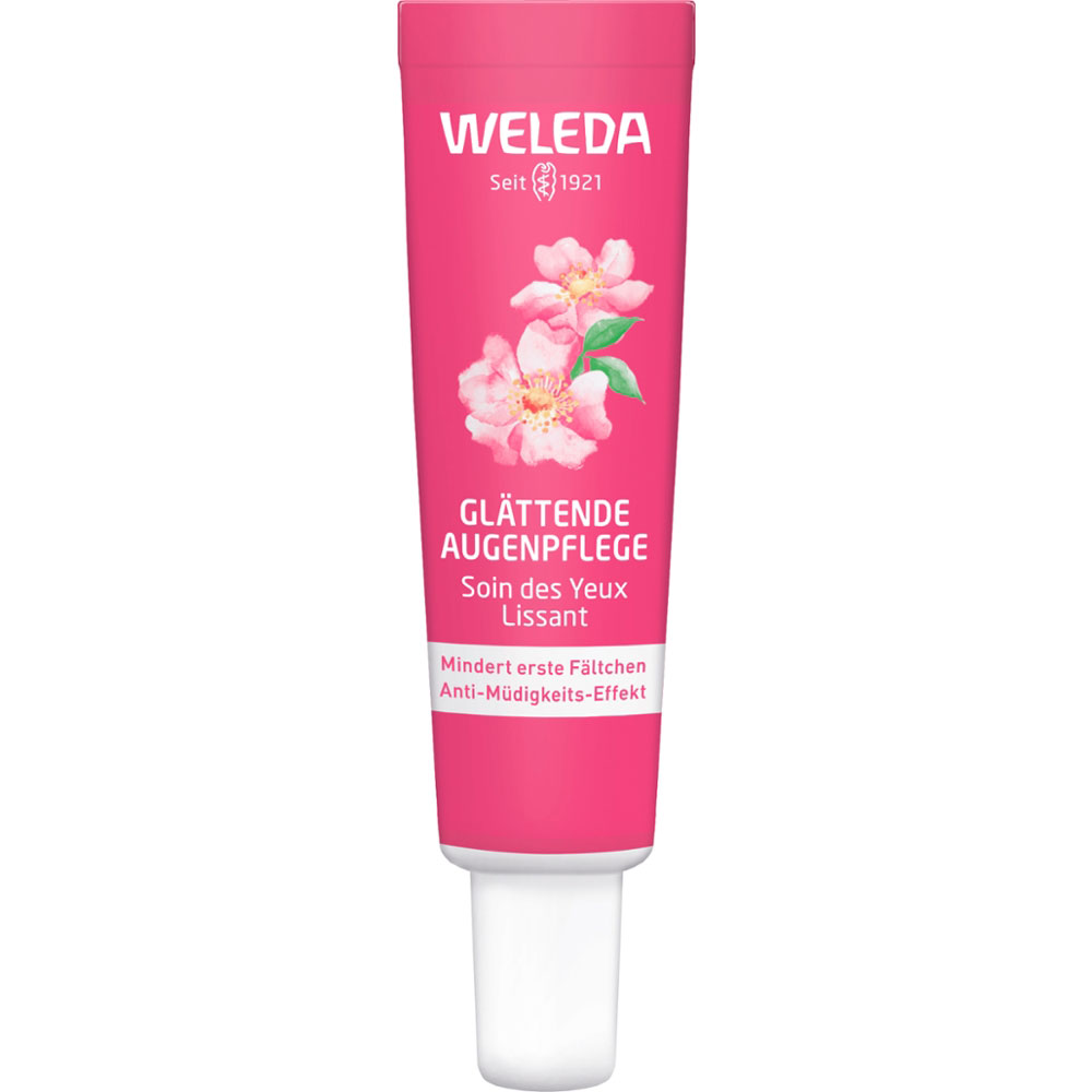 WELEDA Soin lissant contour des yeux rose sauvage & thé blanc 12 ml - Soins des yeux