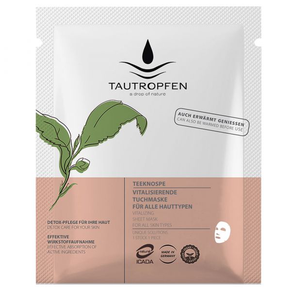 Tautropfen Unique Teeknospen Vitalisierende Tuchmaske