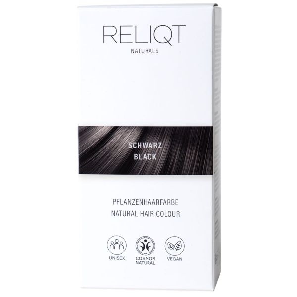 Reliqt Naturals Pflanzenhaarfarbe Schwarz