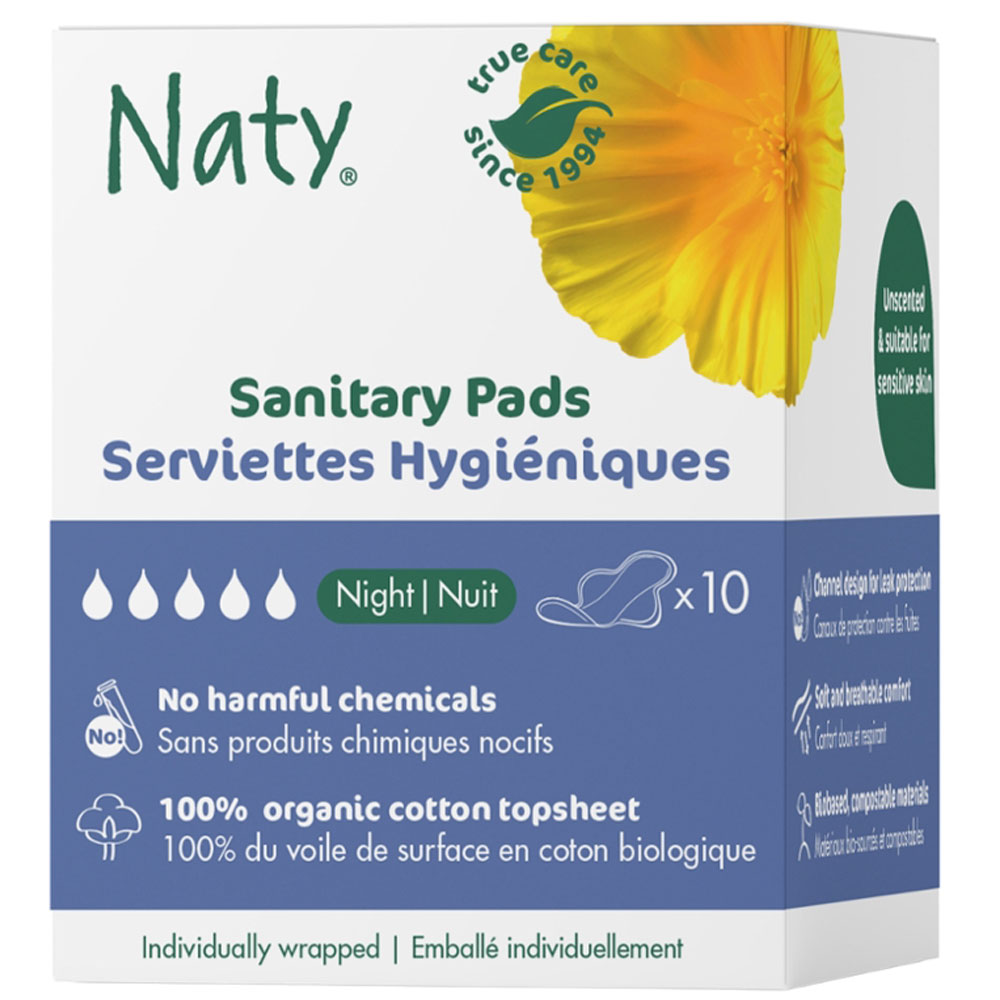 Naty serviettes hygiéniques night 10 Stk. - Hygiène