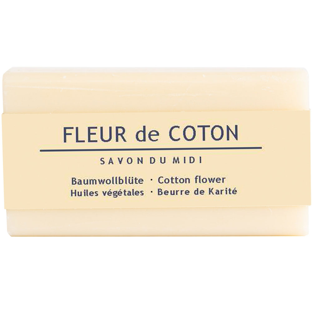 Savon Du Midi Fleur de coton Savon de karité 100 g - Savon Du Midi