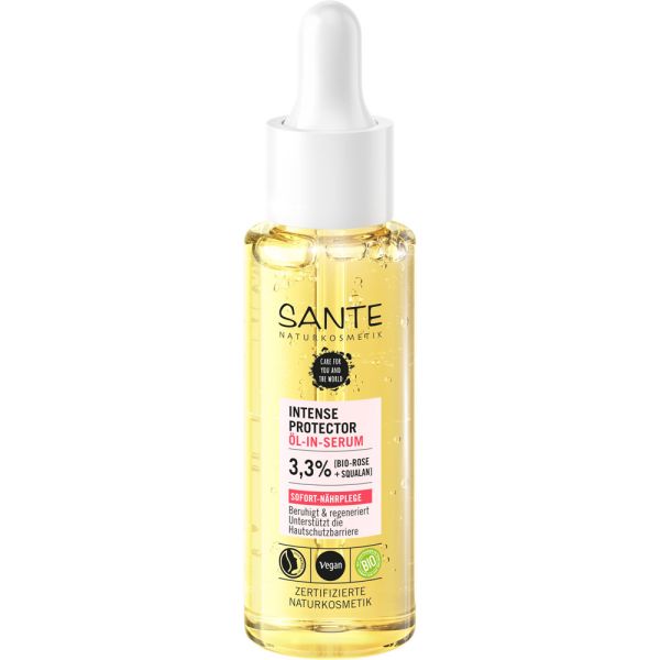 Sante Intense Protector Öl-In-Serum mit Bio-Rose & Squalan
