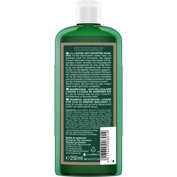 Logona Anti-Schuppen Shampoo Bio-Wacholderöl | Bio-Naturel.de