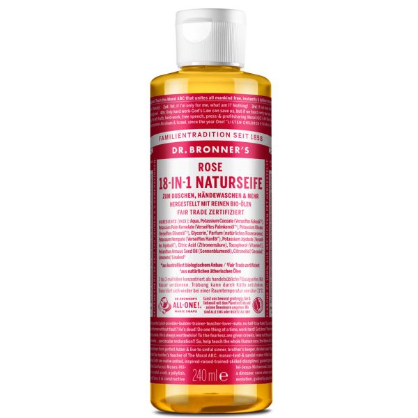 Dr. Bronners 18-IN-1 Naturseife Rose 240ml