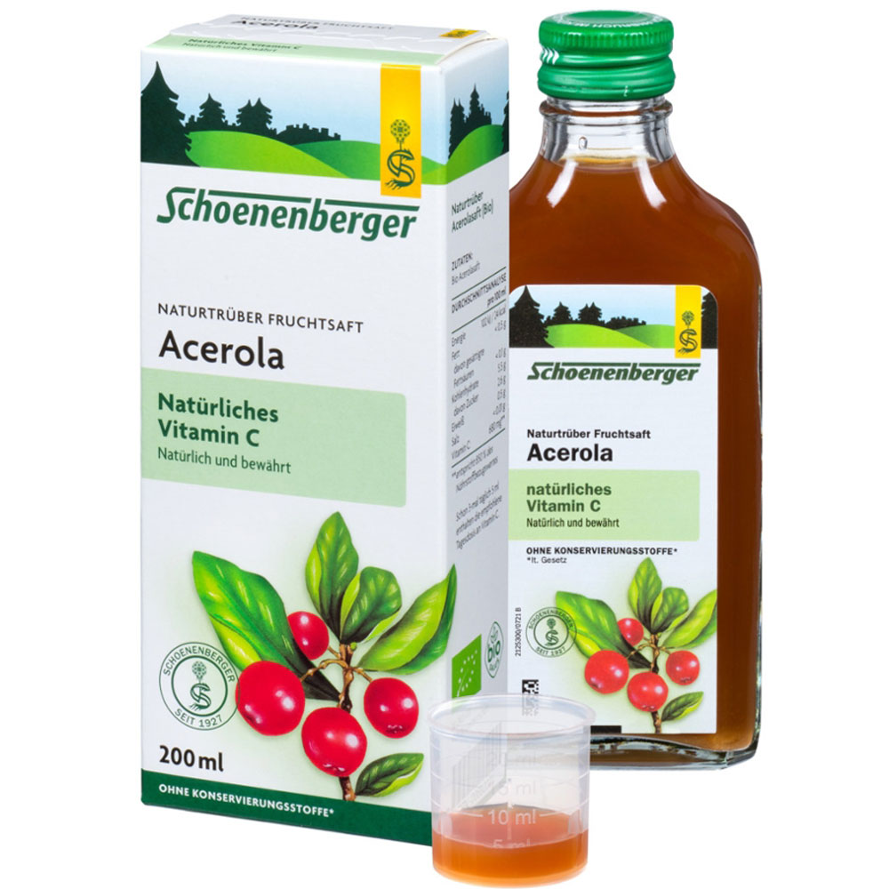 Schoenenberger Jus d'acérola 200 ml - Complément alimentaire