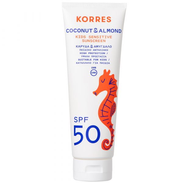 Korres COCONUT & ALMOND Sonnenemulsion für Kinder SPF50 - Tube