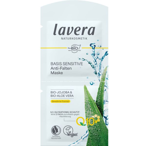 Lavera basis sensitiv Anti Falten Maske Q10
