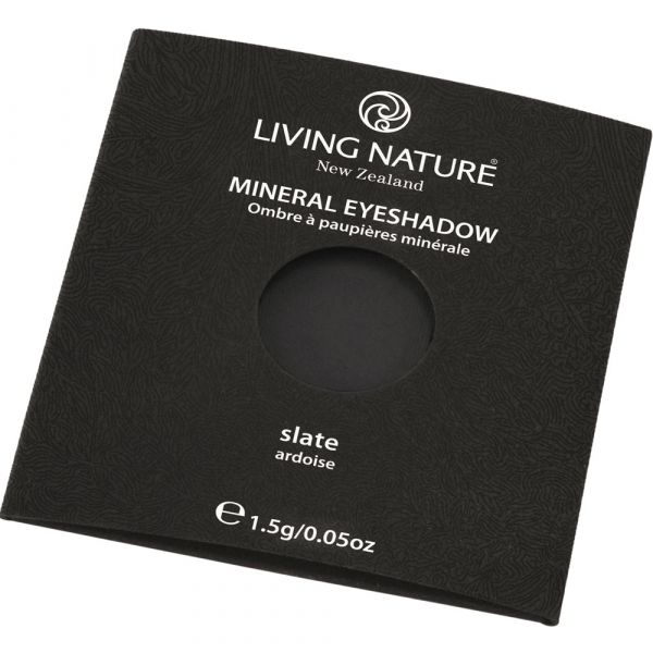 Living Nature Eye Shadow Slate Schiefer grau schwarz Living Nature Eye Shadow Slate Schiefer grau schwarz