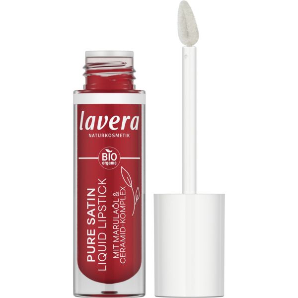Lavera Pure Satin Liquid Lipstick Poppy Red 01