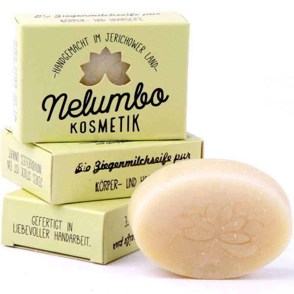 Nelumbo Kosmetik Ziegenmilchseife pur 50g