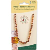 Grün Specht Bernsteinkette Flachbarock congnac Grün Specht Bernsteinkette Flachbarock congnac