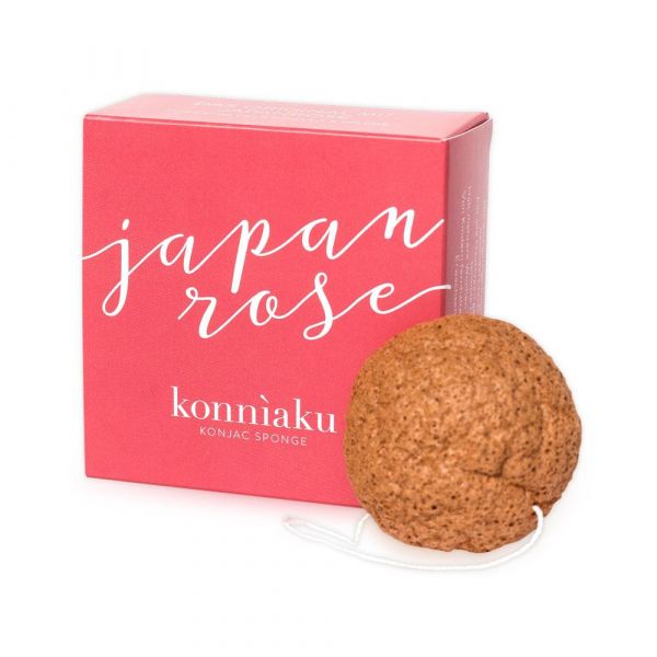 konnìaku Konjac Sponge Schwamm Japanrose konnìaku Konjac Sponge Schwamm Japanrose