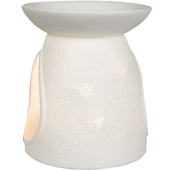 Kerzenfarm Hahn Porzellan-Duftlampe Schneeflocke