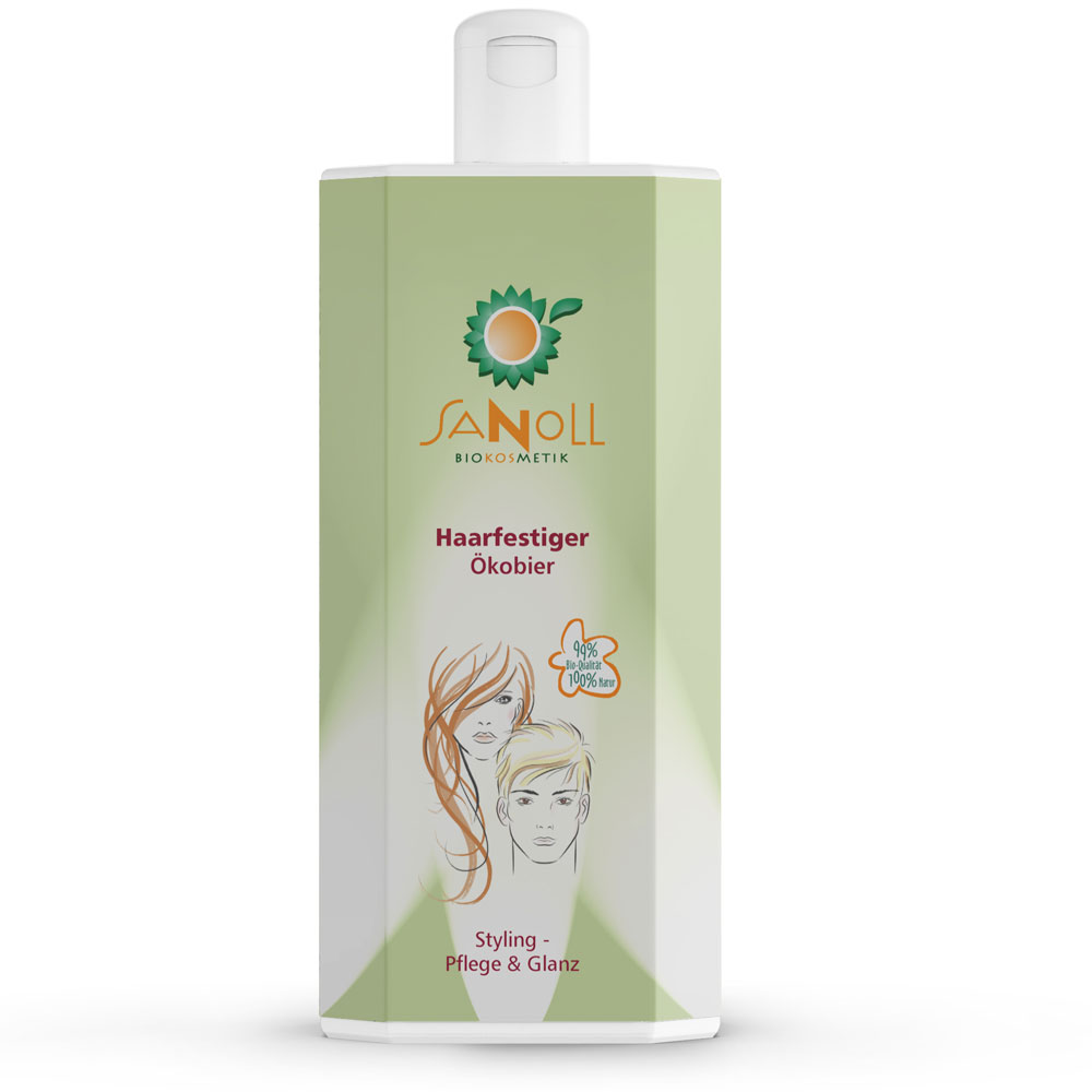 Sanoll Fixateur pour cheveux Bière écologique 1 Liter - Fixateur de cheveux