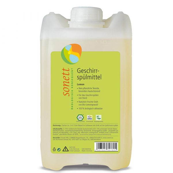 Sonett Geschirrspülmittel Lemon 5 Liter