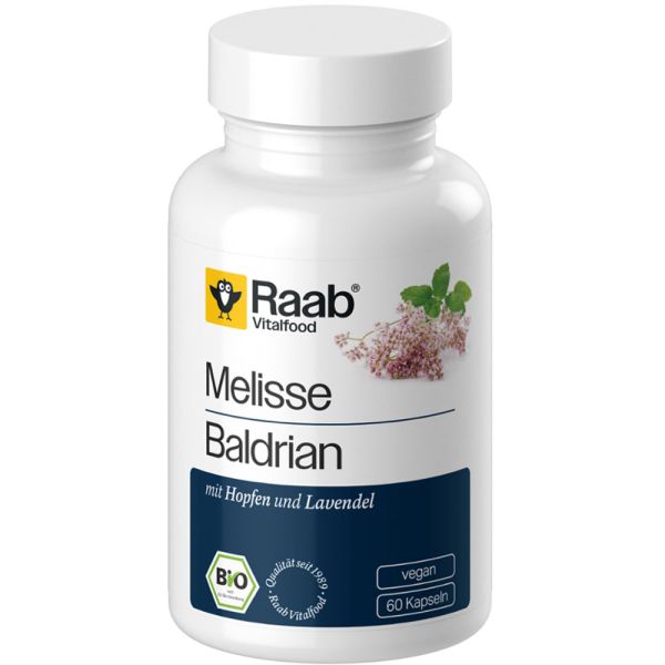 Raab Vitalfood Melisse-Baldrian Kapseln