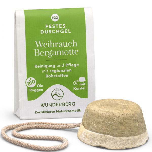 Wunderberg Festes Duschgel Weihrauch Bergamotte