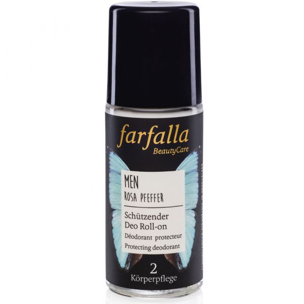 Farfalla Men Rosa Pfeffer Schützender Deo Roll-on