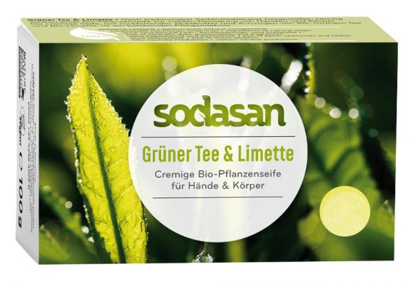 Sodasan Pflanzenseife Grüner Tee & Limette