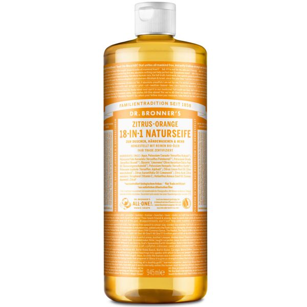 Dr. Bronner´s 18-IN-1 Naturseife Zitrus Orange 945ml