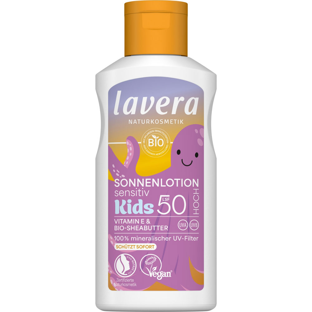 Lavera Lotion solaire Sensitive Kids FPS 50 100 ml - Soins solaires