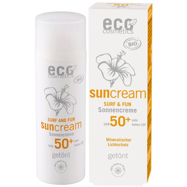 Eco Cosmetics Sonnencreme SURF & FUN LSF 50+ getönt