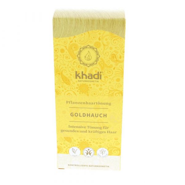 Khadi Pflanzenhaarfarbe Goldhauch