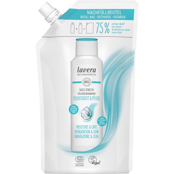 Lavera basis sensitiv Pflegeshampoo Feuchtigkeit & Pflege 500ml Refill