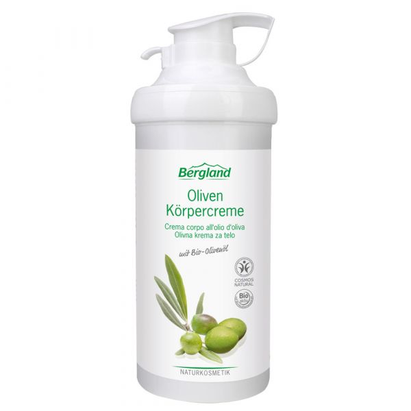 Bergland Oliven Körpercreme mit Pumpe bio