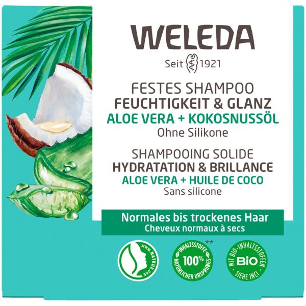 WELEDA Festes Shampoo Feuchtigkeit & Glanz