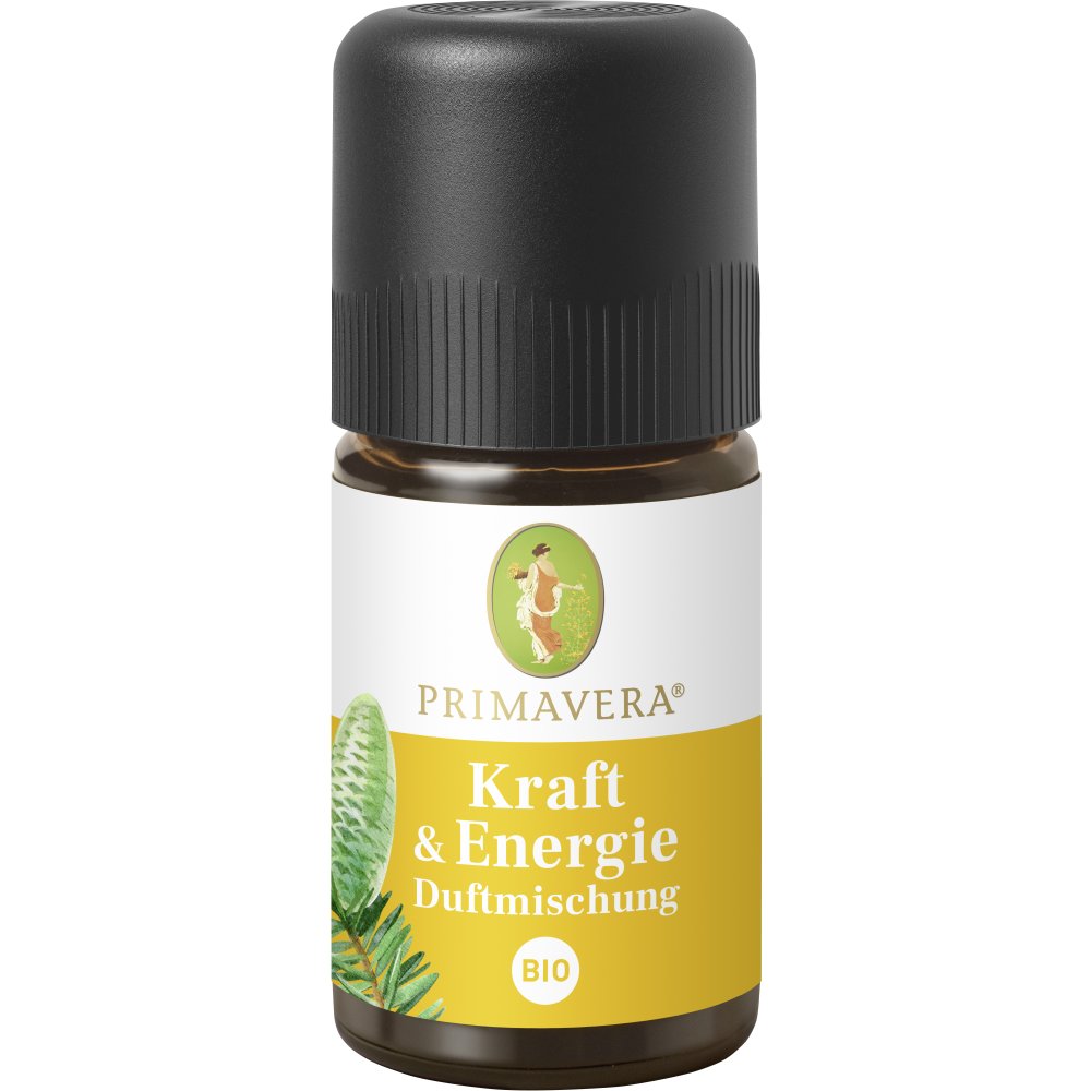 PRIMAVERA Force & énergie mélange de parfums bio 5 ml - Aromathérapie