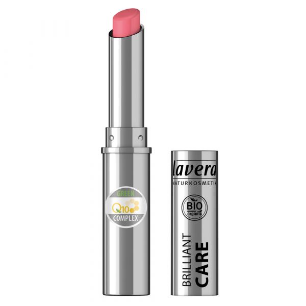 Lavera BEAUTIFUL LIPS BRILLIANT CARE Q10 Strawberry Pink 02