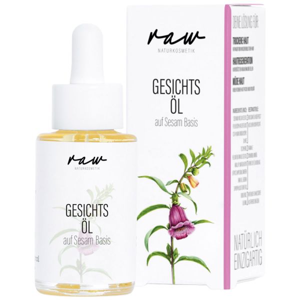 raw Naturkosmetik Gesichtsöl Sesam