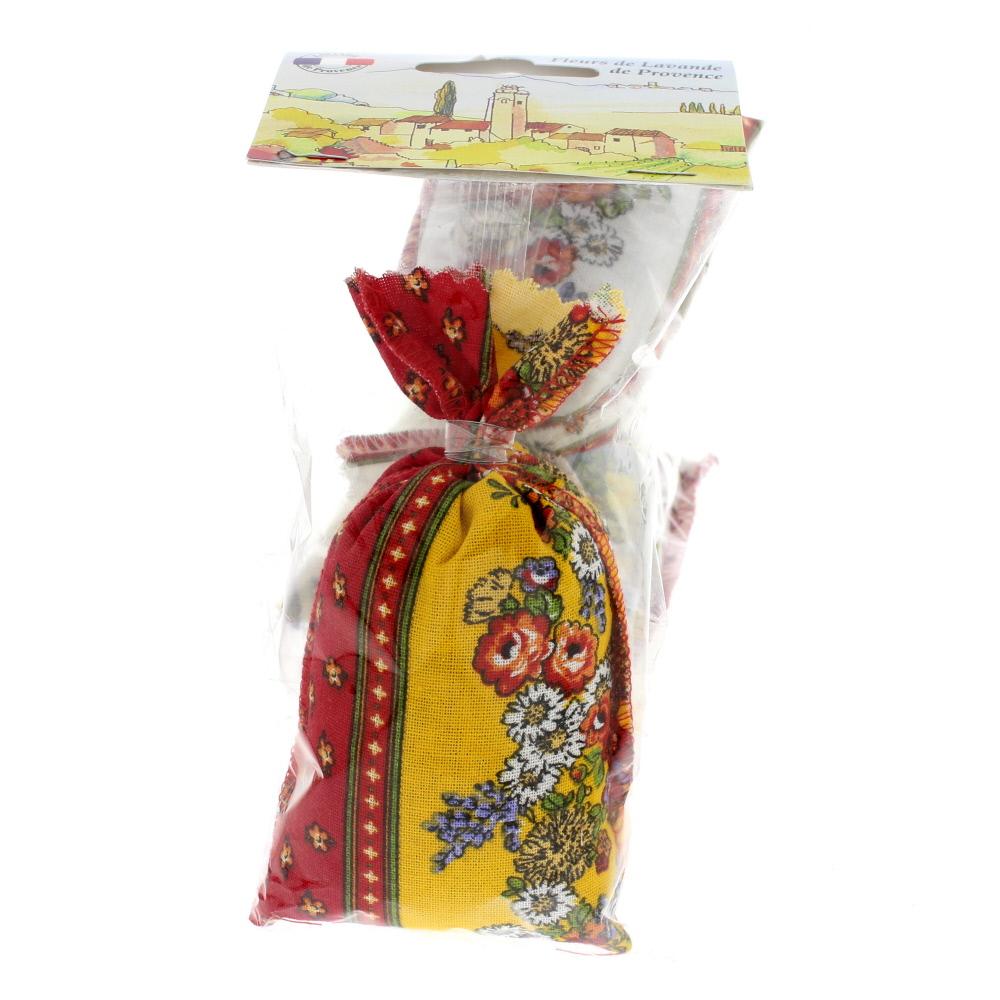 Savon Du Midi Sac en tissu Fleurs de lavande 4 Stk. - Savon Du Midi