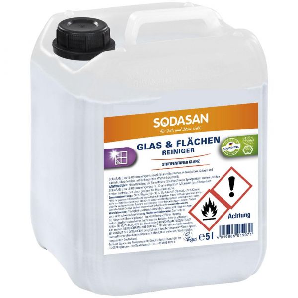 Sodasan Glas & Flächen Reiniger 5 Liter