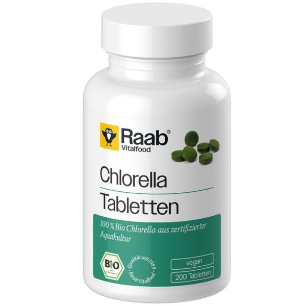 Raab Vitalfood Chlorella Tabletten Dose bio