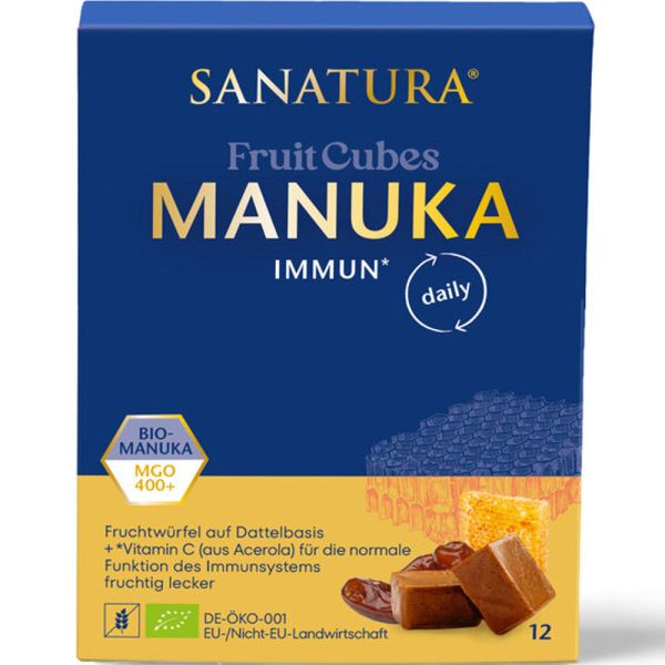 Sanatura FruitCubes Bio Manuka 12 Stück
