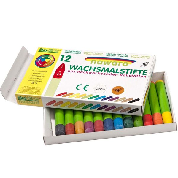 Oekonorm Wachsmalstifte, 12 Farben