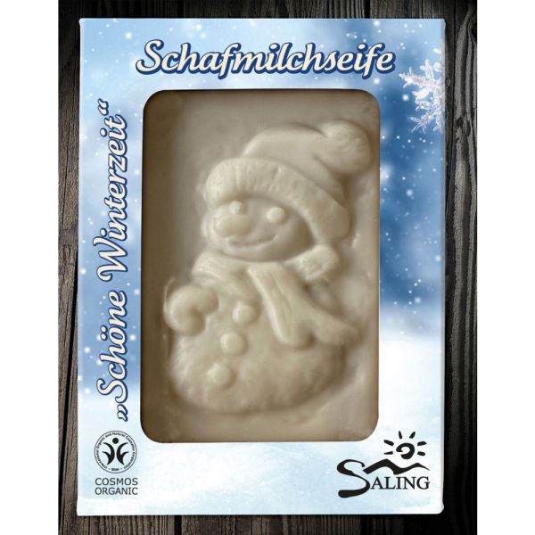 Saling Schafmilchseife Schneemann