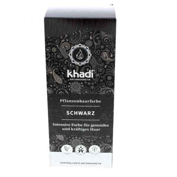 Khadi Pflanzenhaarfarbe Schwarz