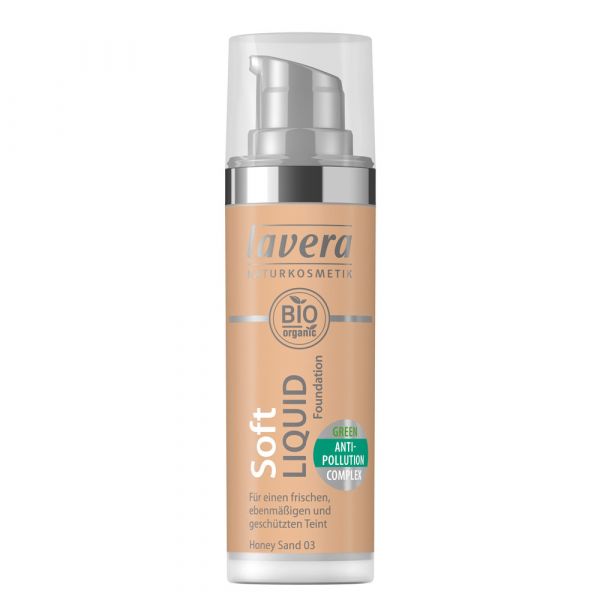 Lavera SOFT LIQUID FOUNDATION Honey Sand 03