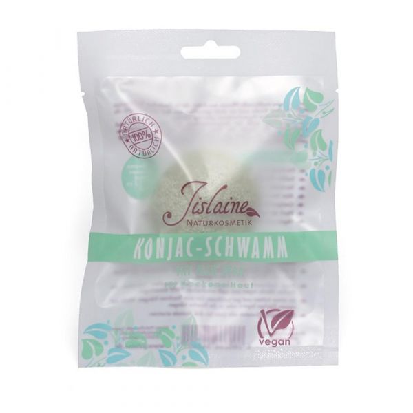 Jislaine Konjac-Schwamm rund mit Aloe Jislaine Konjac-Schwamm rund mit Aloe