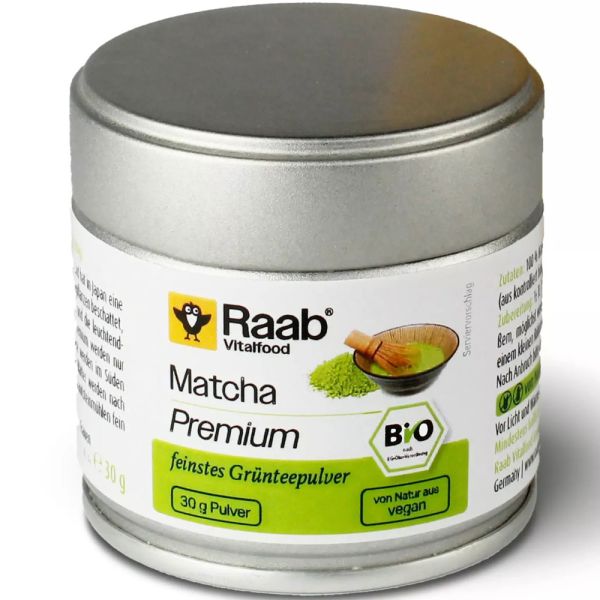 Raab Vitalfood Matcha Grüntee Pulver Dose bio Raab Vitalfood Matcha Grüntee Pulver Dose bio